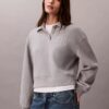 Relaxed Ck Polo Sweatshirt Relaxed Ck Polo Sweatshirt