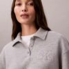 Relaxed Ck Polo Sweatshirt Relaxed Ck Polo Sweatshirt