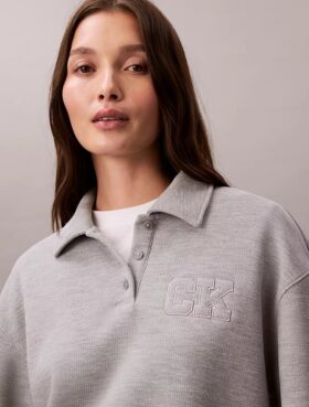 Relaxed Ck Polo Sweatshirt