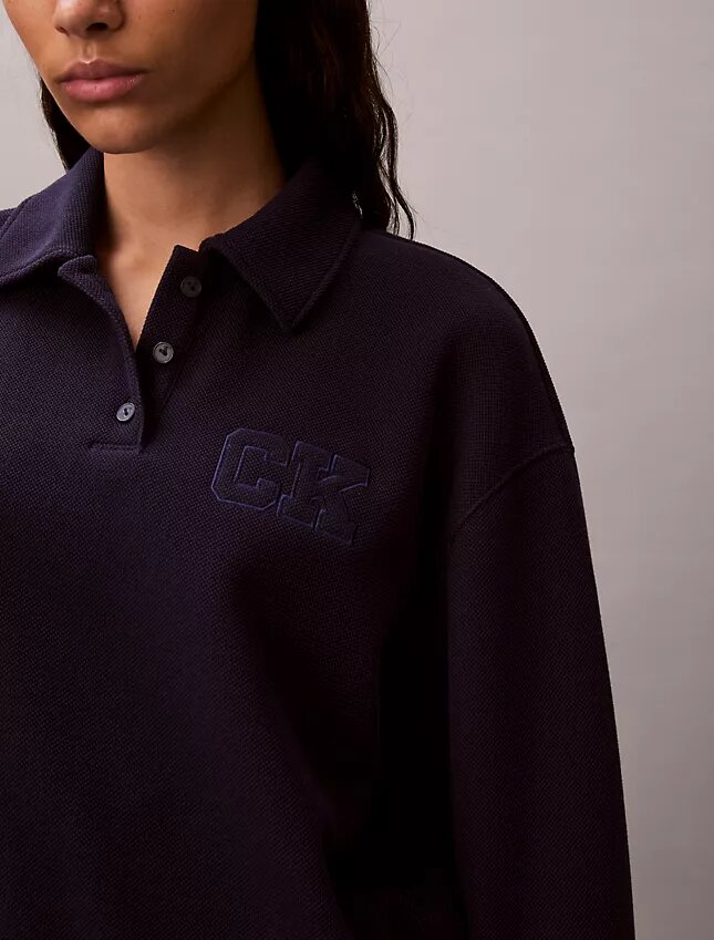 Relaxed Ck Polo Sweatshirt Relaxed Ck Polo Sweatshirt