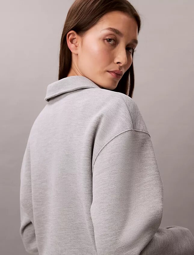 Relaxed Ck Polo Sweatshirt Relaxed Ck Polo Sweatshirt