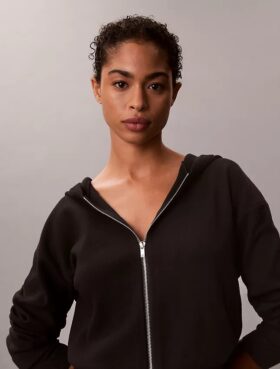 Relaxed Knit Hoodie