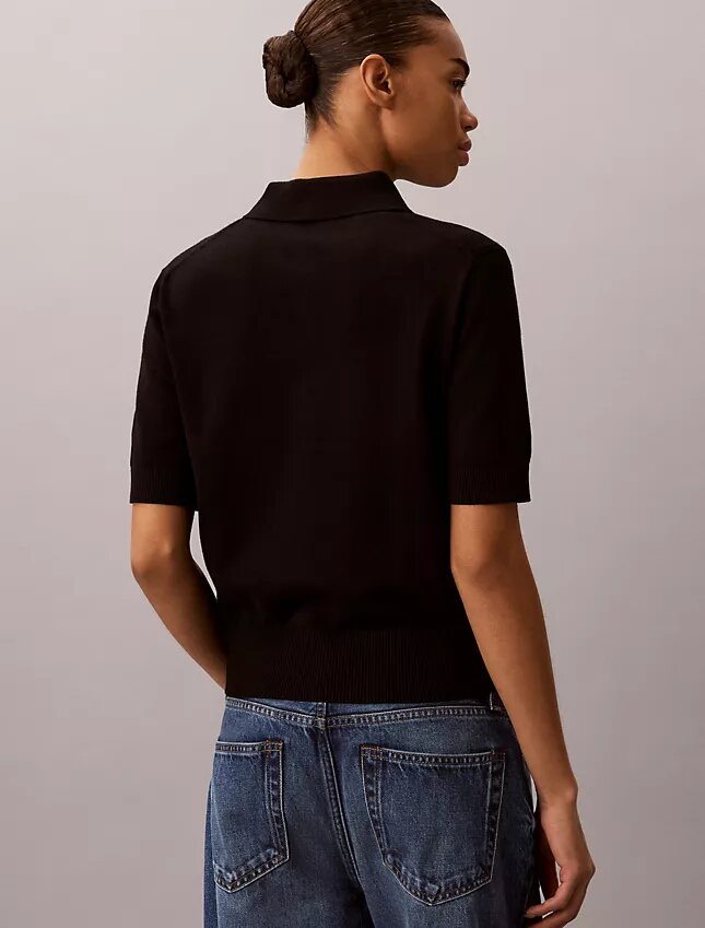 Relaxed Knit Polo Sweater Relaxed Knit Polo Sweater
