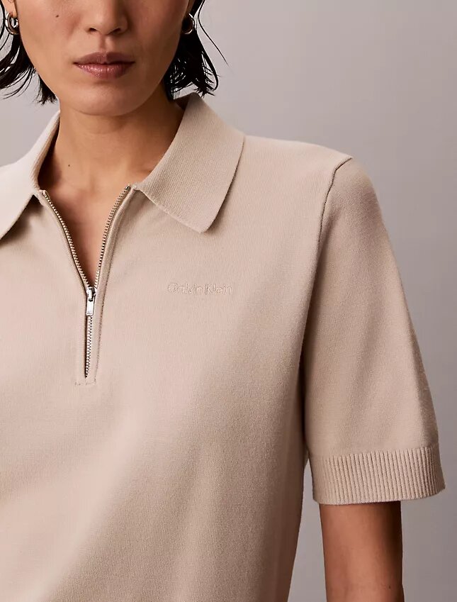 Relaxed Knit Polo Sweater Relaxed Knit Polo Sweater