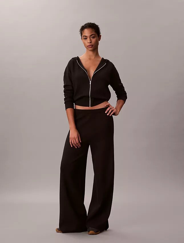 Relaxed Knit Wide Leg Pants Relaxed Knit Wide Leg Pants