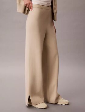 Relaxed Knit Wide Leg Pants