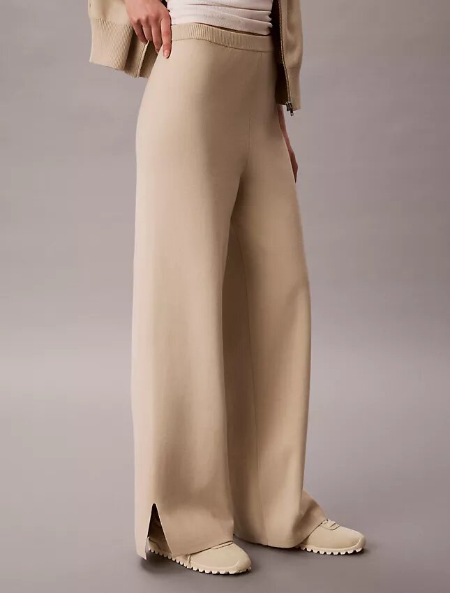 Relaxed Knit Wide Leg Pants Relaxed Knit Wide Leg Pants