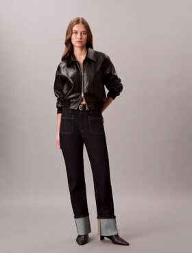 Relaxed Straight Cuff Jeans