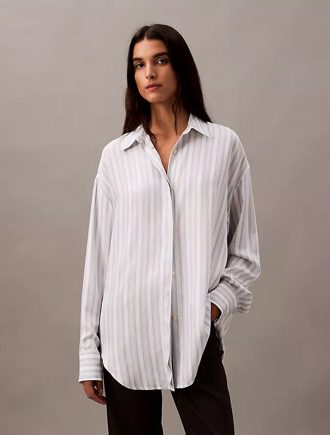 Relaxed Viscose Button Down Shirt Relaxed Viscose Button Down Shirt