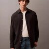 Relaxed Wool Blend Button-Down Shirt Relaxed Wool Blend Button-Down Shirt