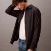 Relaxed Wool Blend Button-Down Shirt Relaxed Wool Blend Button-Down Shirt