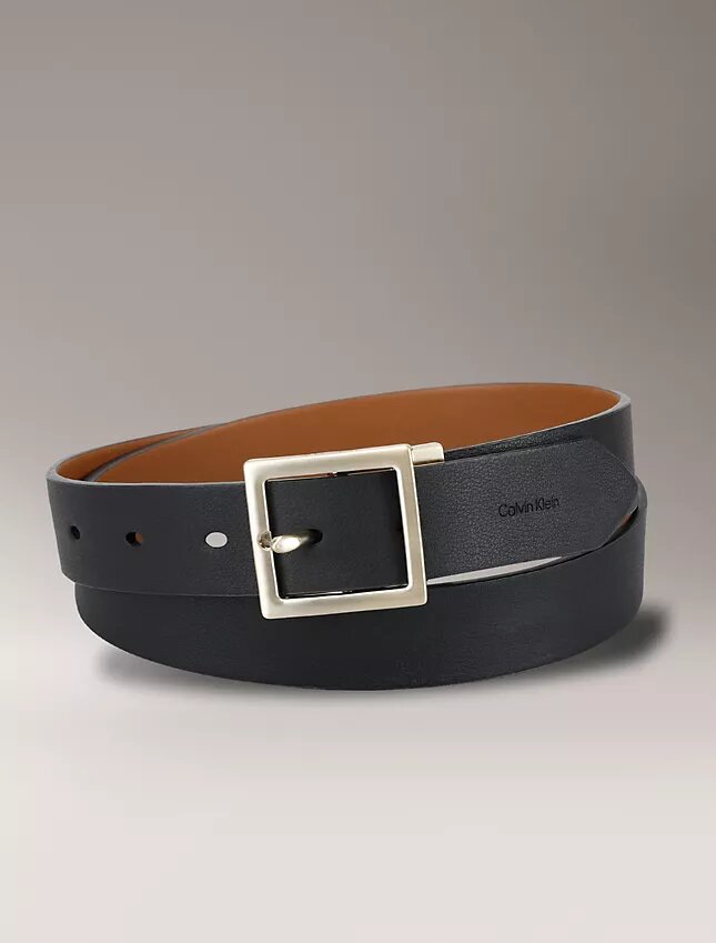 Reversible Center Bar Buckle Belt Reversible Center Bar Buckle Belt
