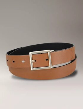 Reversible Center Bar Buckle Belt