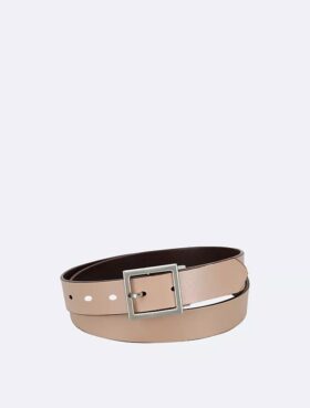 Reversible Center Bar Buckle Belt