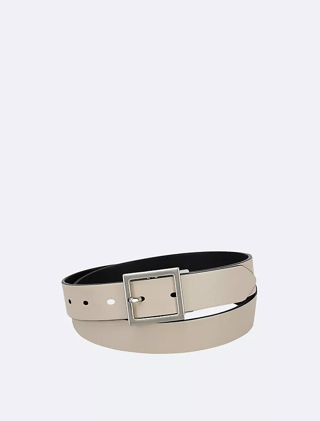 Reversible Center Bar Buckle Belt Reversible Center Bar Buckle Belt