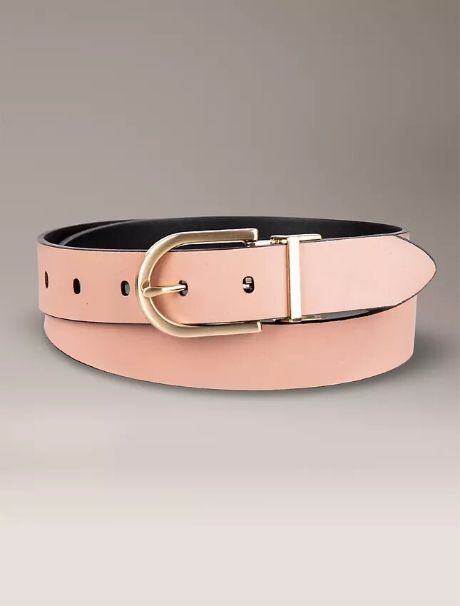 Reversible Round Buckle Belt Reversible Round Buckle Belt