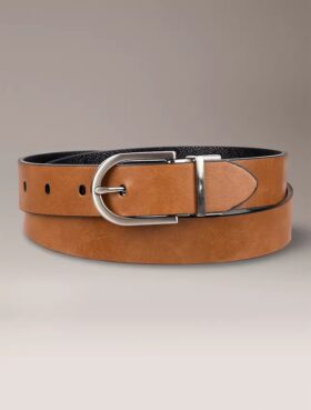 Reversible Round Buckle Belt Reversible Round Buckle Belt