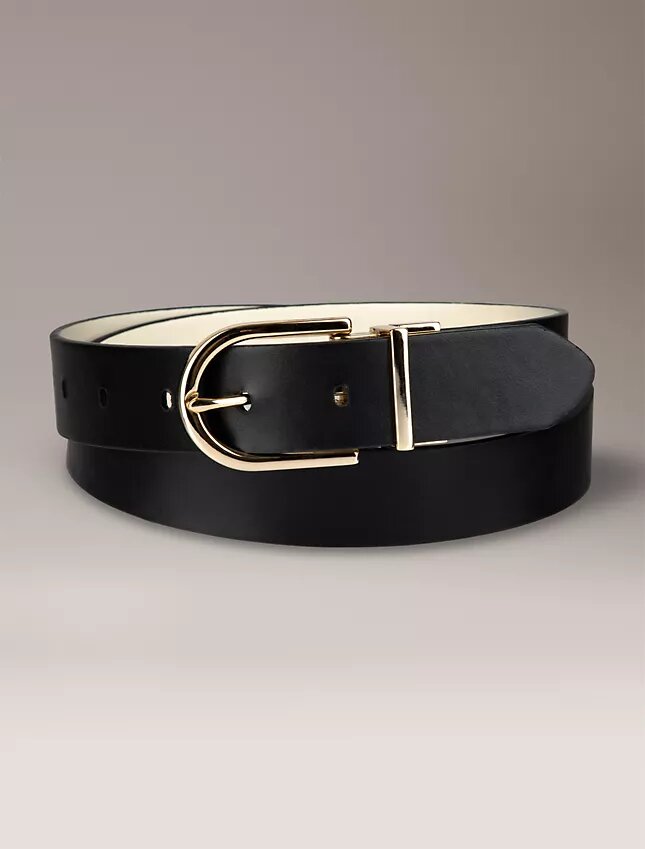 Reversible Round Buckle Belt Reversible Round Buckle Belt