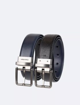 Reversible Saffiano Leather Dress Belt Reversible Saffiano Leather Dress Belt