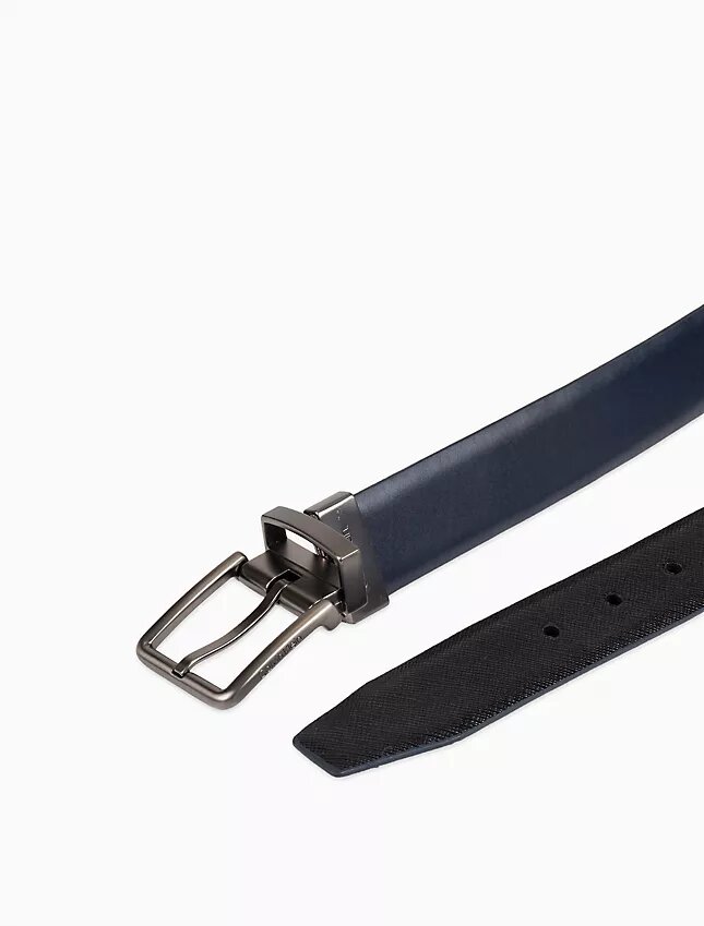 Reversible Saffiano Leather Dress Belt Reversible Saffiano Leather Dress Belt