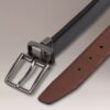 Reversible Saffiano Leather Dress Belt Reversible Saffiano Leather Dress Belt