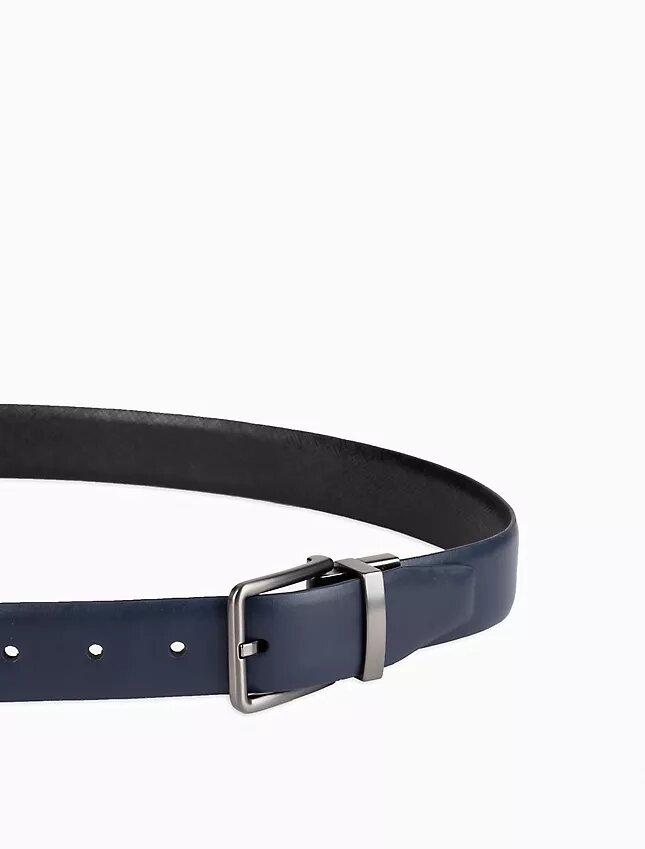 Reversible Saffiano Leather Dress Belt Reversible Saffiano Leather Dress Belt