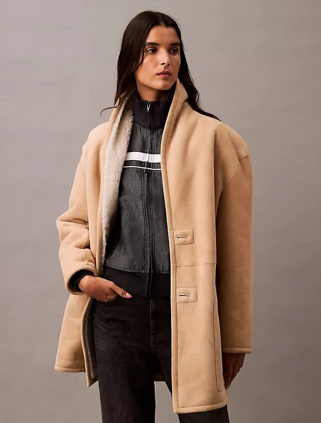 Reversible Shearling Coat Reversible Shearling Coat