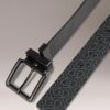 Reversible Square Buckle Belt