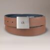 Reversible Square Logo Plaque Belt