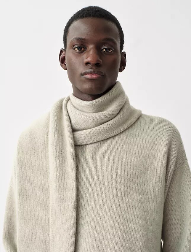 Rex Cashmere Sleeve Scarf Sweater Rex Cashmere Sleeve Scarf Sweater