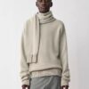 Rex Cashmere Sleeve Scarf Sweater Rex Cashmere Sleeve Scarf Sweater