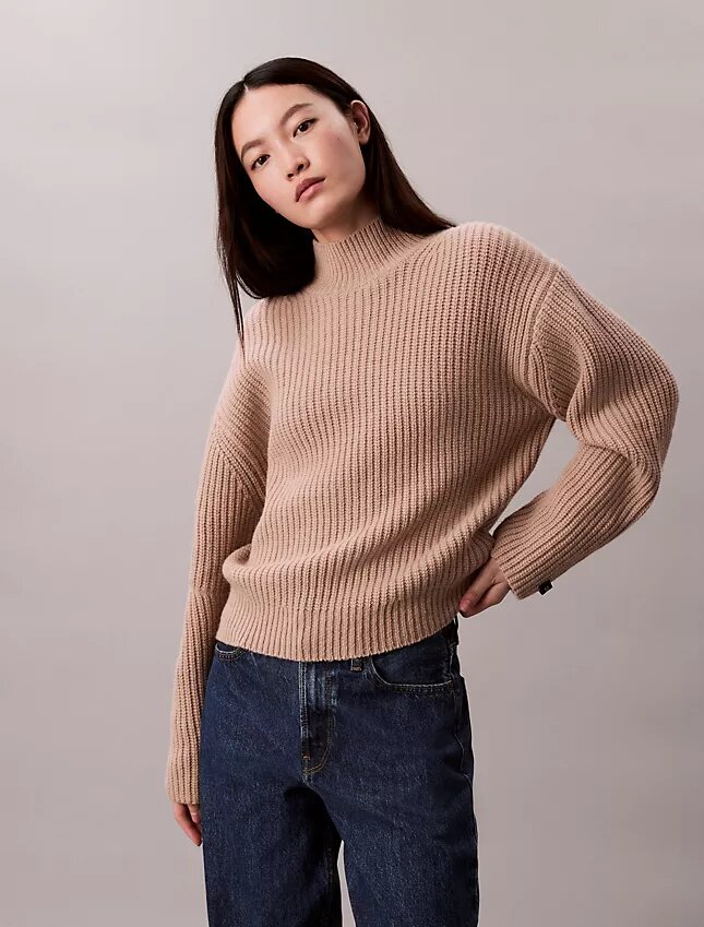 Rib Chunky Relaxed Turtleneck Sweater Rib Chunky Relaxed Turtleneck Sweater