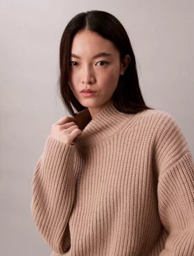 Rib Chunky Relaxed Turtleneck Sweater Rib Chunky Relaxed Turtleneck Sweater