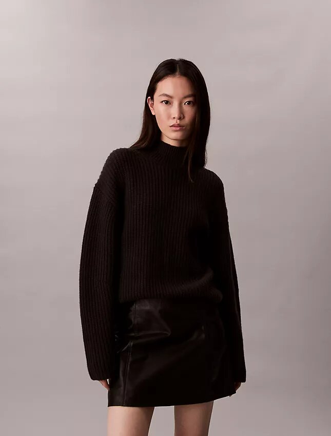 Rib Chunky Relaxed Turtleneck Sweater Rib Chunky Relaxed Turtleneck Sweater