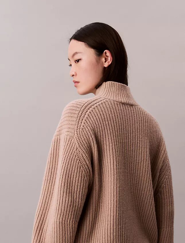 Rib Chunky Relaxed Turtleneck Sweater Rib Chunky Relaxed Turtleneck Sweater