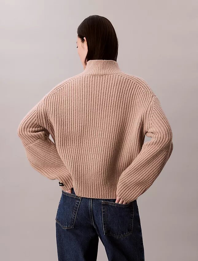 Rib Chunky Relaxed Turtleneck Sweater Rib Chunky Relaxed Turtleneck Sweater