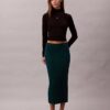 Rib Cotton Midi Skirt Rib Cotton Midi Skirt