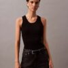 Rib Cotton Sweater Tank