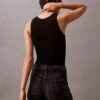 Rib Cotton Sweater Tank