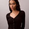 Rib Cropped Cardigan