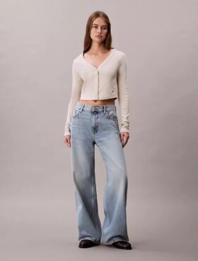Rib Cropped Cardigan