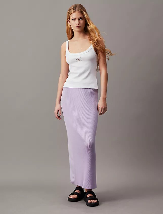 Rib Monologo Sweater Maxi Skirt Rib Monologo Sweater Maxi Skirt