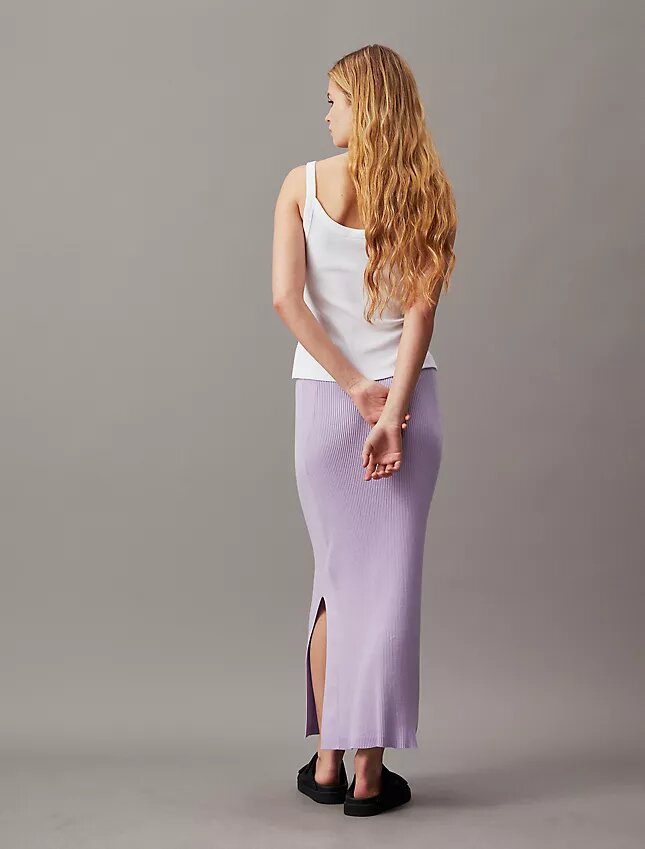 Rib Monologo Sweater Maxi Skirt Rib Monologo Sweater Maxi Skirt