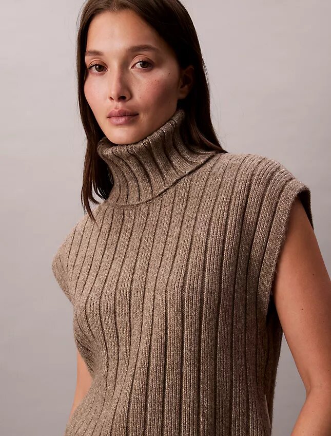 Rib Relaxed Sleeveless Sweater Rib Relaxed Sleeveless Sweater