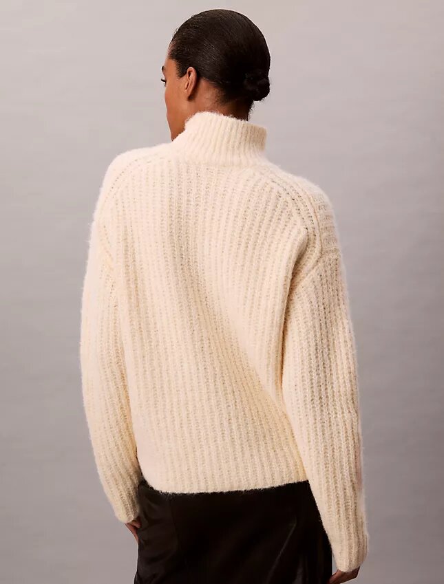 Rib Relaxed Turtleneck Sweater Rib Relaxed Turtleneck Sweater