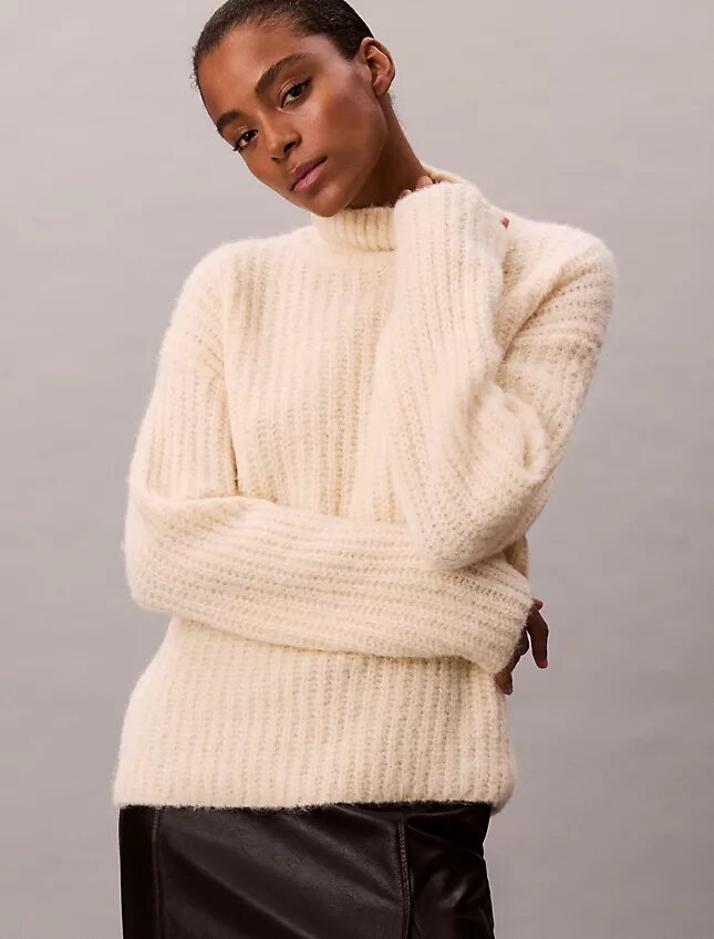 Rib Relaxed Turtleneck Sweater Rib Relaxed Turtleneck Sweater