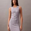 Rib Sleeveless Mini Dress