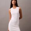 Rib Sleeveless Mini Dress