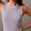Rib Sleeveless Mini Dress