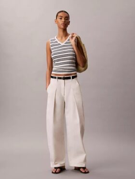 Rib V-Neck Tank Top